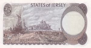 Jersey, 5 Pounds, 1976/1988, XF(+), p12a