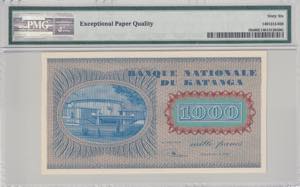 Katanga, 1.000 Francs, 1960, UNC, p10s, ... 