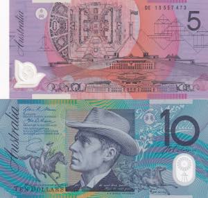 Australia, 5-10 Dollars, 2013/2015, UNC, ... 
