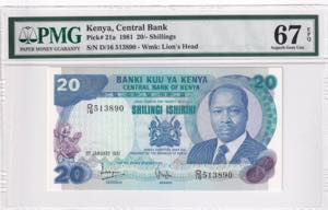 Kenya, 20 Shillings, ... 