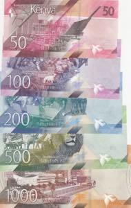 Kenya, 50-100-200-500-1.000 Shillings, 2019, ... 