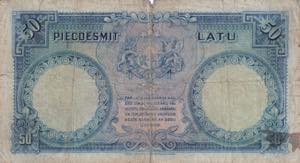 Latvia, 50 Latu, 1934, FINE, p20a