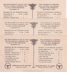 Latvia, 1-5-10 Punkte, 1943, UNC, (Total 3 ... 