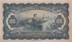 Luxembourg, 100 Francs, 1934, UNC(-), p39a