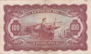 Luxembourg, 100 Frang, 1944, VF, p47a