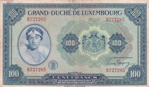 Luxembourg, 100 Frang, ... 