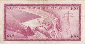 Luxembourg, 100 Francs, 1963, VF, p52a