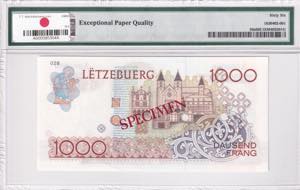 Luxembourg, 1.000 Francs, 1985, UNC, p59s, ... 