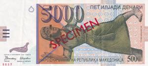 Macedonia, 5.000 Denari, ... 