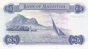 Mauritius, 5 Rupees, 1967, UNC, p30a