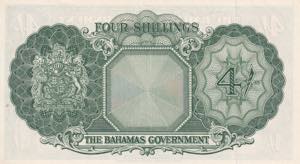 Bahamas, 4 Shillings, 1953, UNC, p13b