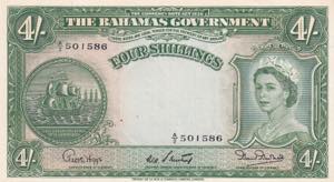 Bahamas, 4 Shillings, ... 