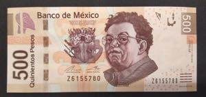 Mexico, 500 Pesos, 2015, UNC, p126aur, ... 