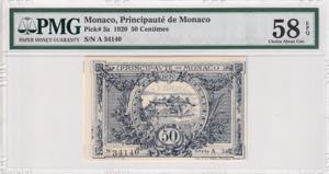 Monaco, 50 Centimes, ... 
