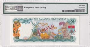Bahamas, 1 Dollar, 1965, UNC, p18s, SPECIMEN