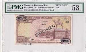 Morocco, 500 Francs, ... 