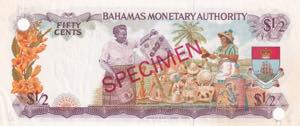 Bahamas, 1/2 Cent, 1968, XF(+), p26s, ... 