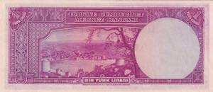 Turkey, 1 Lira, 1942, UNC(-), p135, ... 
