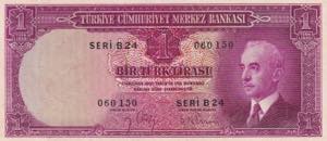 Turkey, 1 Lira, 1942, ... 