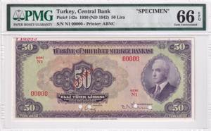 Turkey, 50 Lira, 1930, ... 