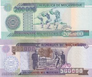 Mozambique, 200.000-500.000 Meticais, 2003, ... 