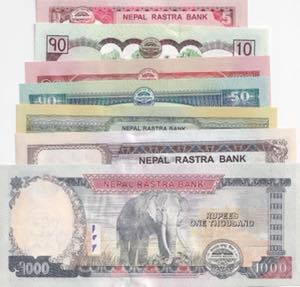 Nepal, 5-10-20-50-100-500-1000 Rupees, ... 