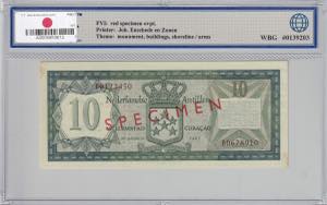 Netherlands Antilles, 10 Gulden, 1967, UNC, ... 