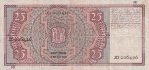 Netherlands, 25 Gulden, 1940, VF(+), p50