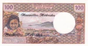 New Hebrides, 100 Francs, 1970/1977, UNC, ... 
