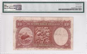 New Zealand, 10 Shillings, 1940/1955, VF, ... 