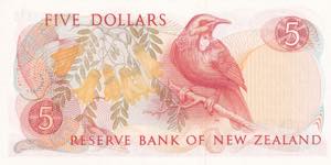 New Zealand, 5 Dollars, 1981/1992, UNC, p171b