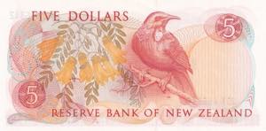 New Zealand, 5 Dollars, 1985/1989, UNC(-), ... 