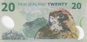New Zealand, 20 Dollars, 2006, UNC, p187b