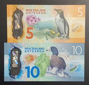 New Zealand, 5-10 Dollars, 2015, UNC, p191; ... 
