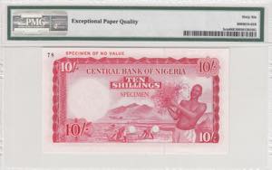 Nigeria, 10 Shillings, 1958, UNC, p3cts, ... 