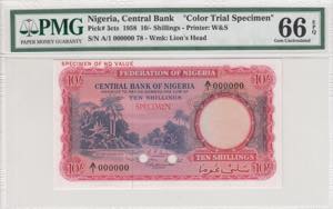 Nigeria, 10 Shillings, ... 