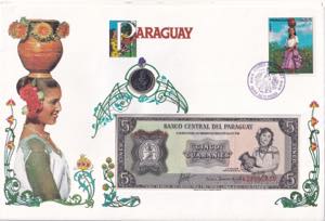 Paraguay, 5 Guaraníes, ... 