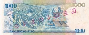 Philippines, 1.000 Piso, 2000, UNC, p186cs, ... 