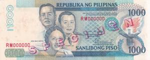 Philippines, 1.000 Piso, ... 