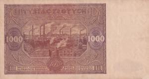 Poland, 1.000 Zlotych, 1946, XF, p122