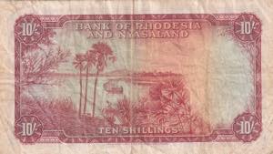 Rhodesia & Nyasaland, 10 Shillings, 1961, ... 