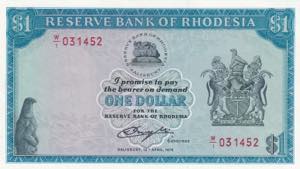 Rhodesia, 1 Dollar, ... 