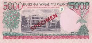 Rwanda, 5.000 Francs, 1998, UNC, p28s, ... 
