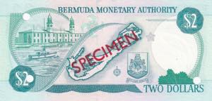 Bermuda, 2 Dollars, 1996, UNC, p40Aas, ... 