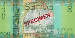 Samoa, 100 Tala, 2012, UNC, p44as, SPECIMEN