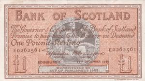 Scotland, 1 Pound, 1946, ... 