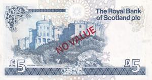 Scotland, 5 Pounds, 1987, UNC, p347a, ... 