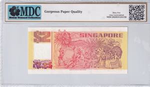 Singapore, 2 Dollars, 1991, UNC, p27