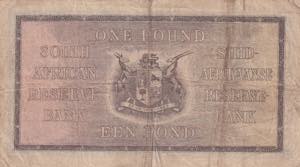 South Africa, 1 Pound, 1940, VF, p84e