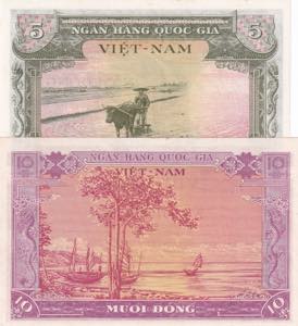 South Viet Nam, 5-10 Döng, 1955, UNC, p2; ... 